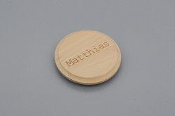 Bierdeckel / Glaseckel mit Wunschlasergravur