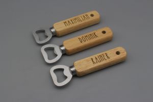 Flaschenöffner / Kapselheber mit einseitiger Wunschgravur