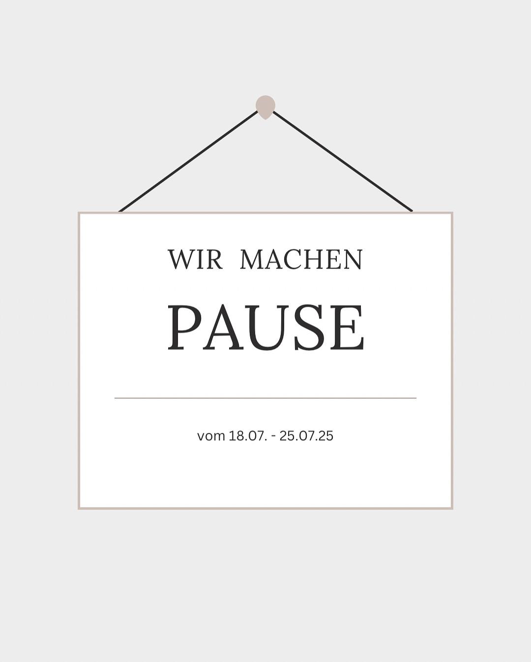Wir machen Urlaub!