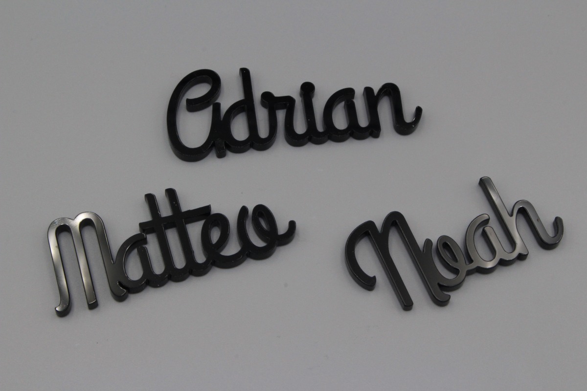 Platzkarten Lasercut aus Acryl Hochzeit / Taufe / Geburtstag etc.